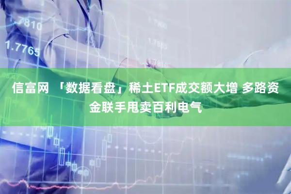 信富网 「数据看盘」稀土ETF成交额大增 多路资金联手甩卖百利电气