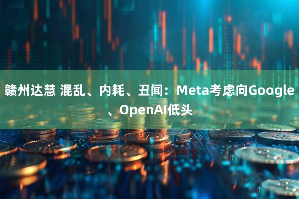 赣州达慧 混乱、内耗、丑闻：Meta考虑向Google、OpenAI低头