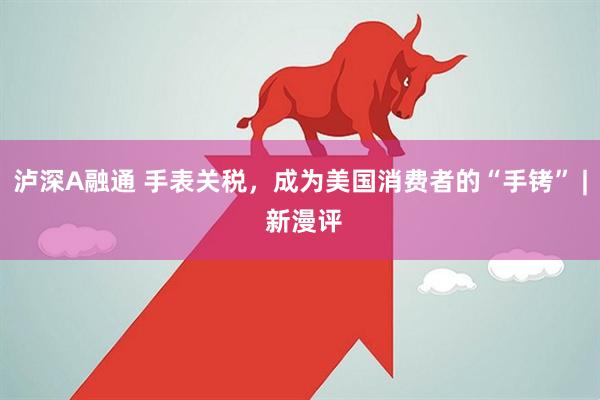 泸深A融通 手表关税，成为美国消费者的“手铐” | 新漫评