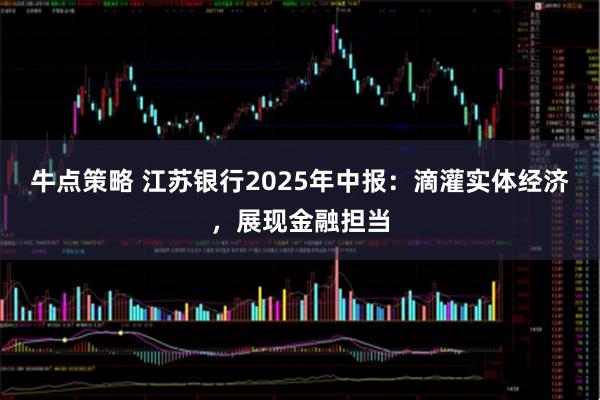 牛点策略 江苏银行2025年中报：滴灌实体经济，展现金融担当