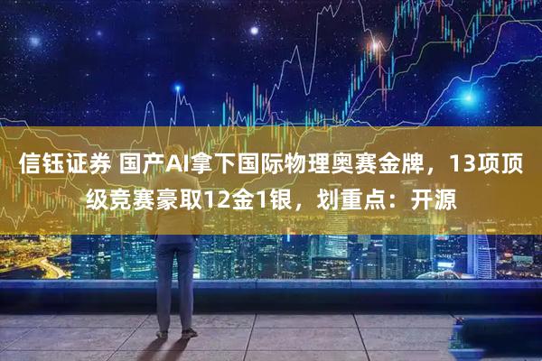信钰证券 国产AI拿下国际物理奥赛金牌，13项顶级竞赛豪取12金1银，划重点：开源